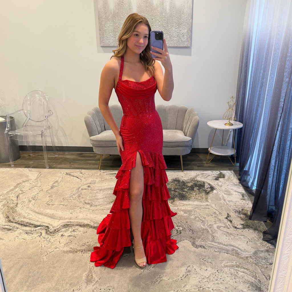 Sherri Hill 57618 Red Prom Dress 