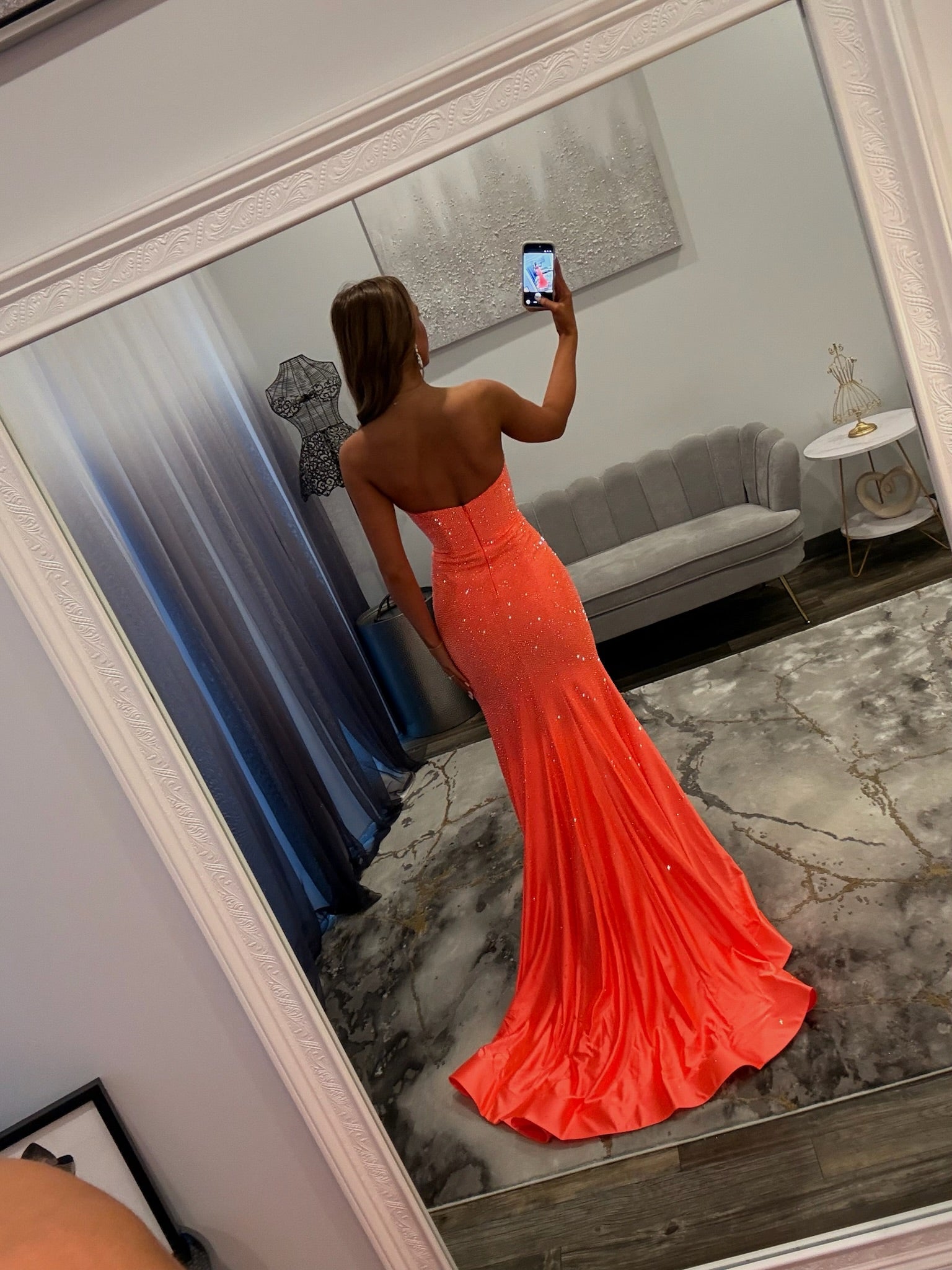 Sherri Hill 57627 Orange Prom Dress