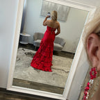Sherri Hill 57638 Prom Dress JoycesTPR Red Back 