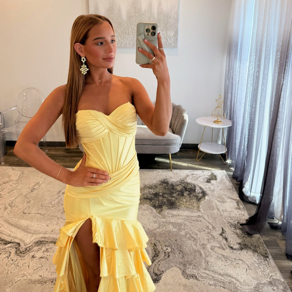 Sherri Hill 57638 Yellow Prom Dress JoycesTPR