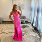 Sherri Hill 57640 Bright Pink Prom Dress 
