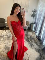 Sherri Hill 57681 Red Prom Dress JoycesTPR