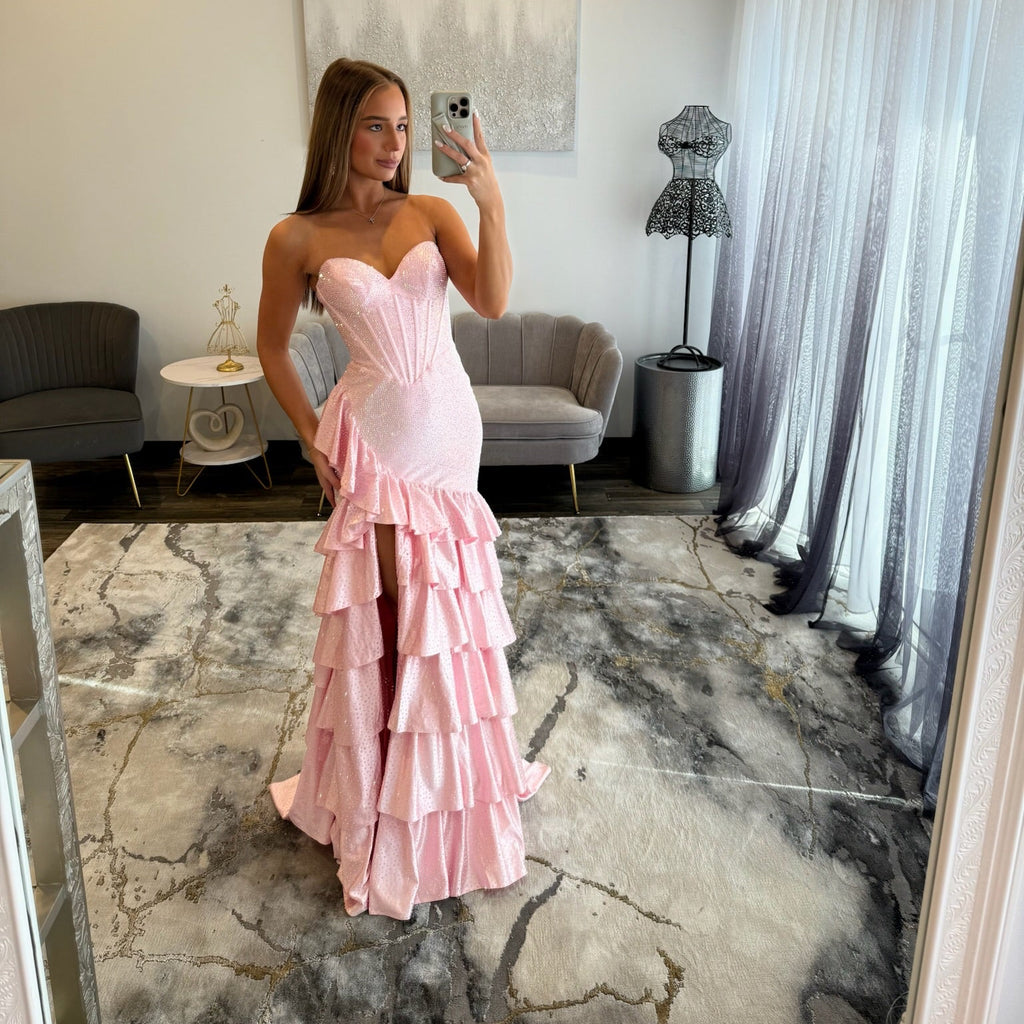 Sherri Hill 57695 Pink Prom Dress 