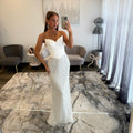 Sherri Hill 57829 Ivory Silver Prom Dress 