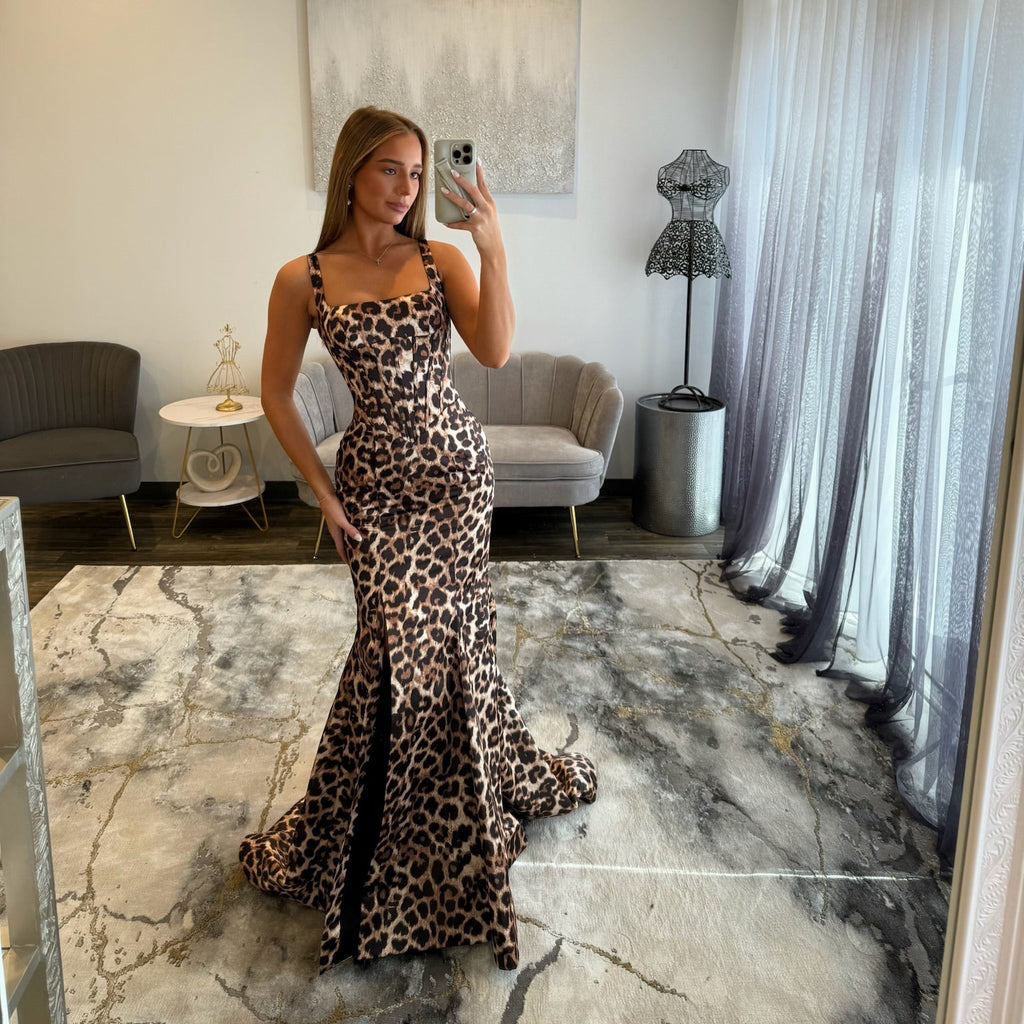 Sherri Hill 57841 Cheetah Print Prom Dress 