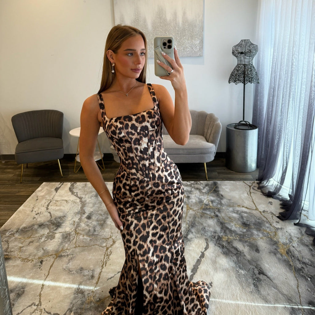 Sherri Hill 57841 Cheetah Print Prom Dress JoycesTPR