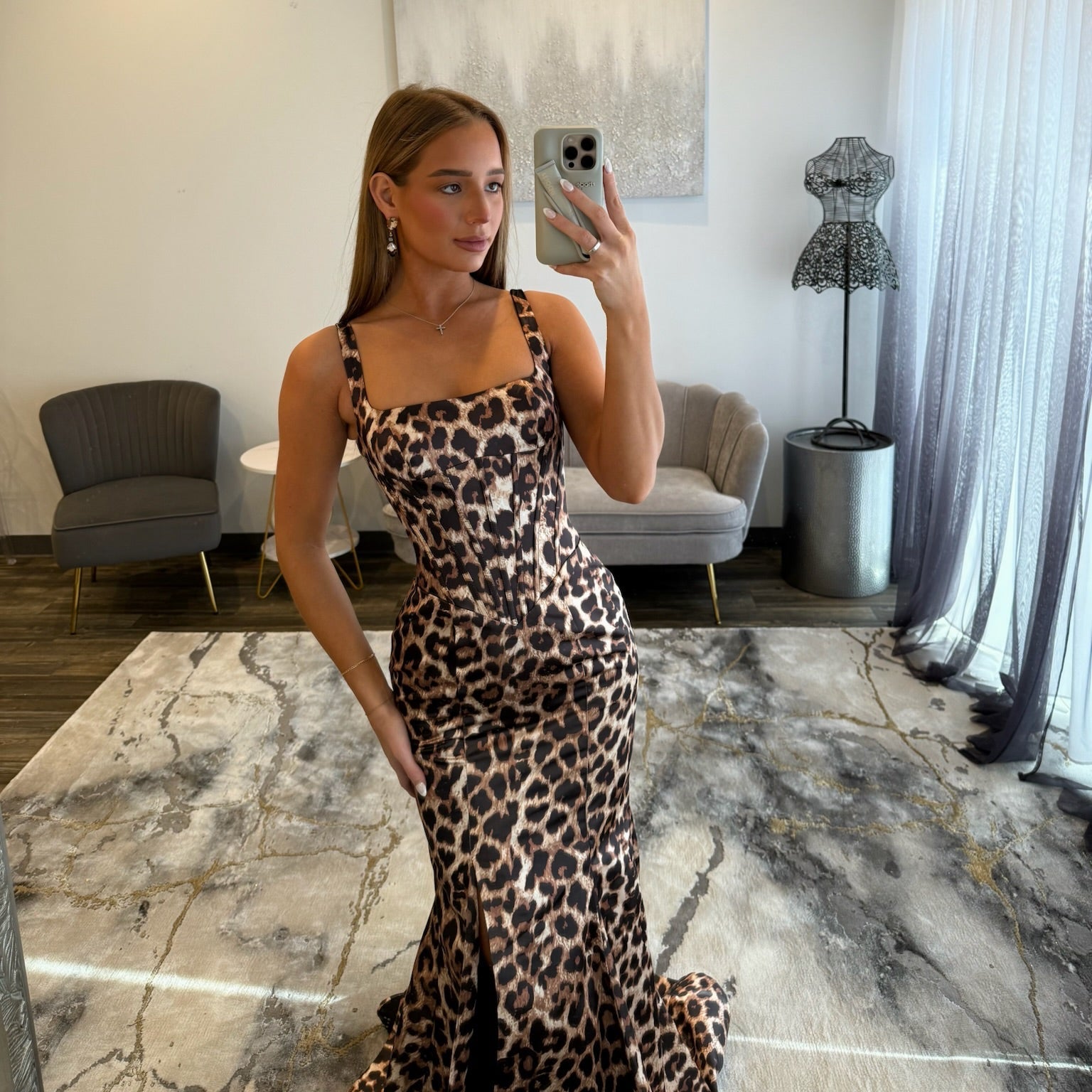 Sherri Hill 57841 Cheetah Print Prom Dress JoycesTPR