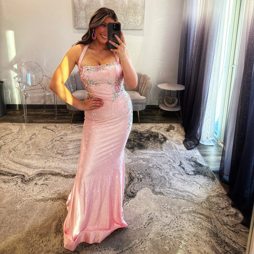 Joycestpr Sherri Hill 57843 Light Pink Multi Prom Dress 