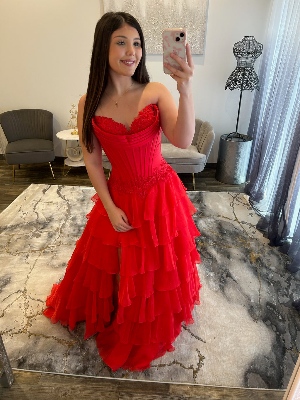 Sherri Hill 57868 Red Prom Dress 