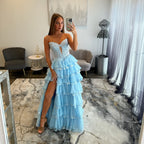 Sherri Hill 57885 Light Blue Prom Dress 