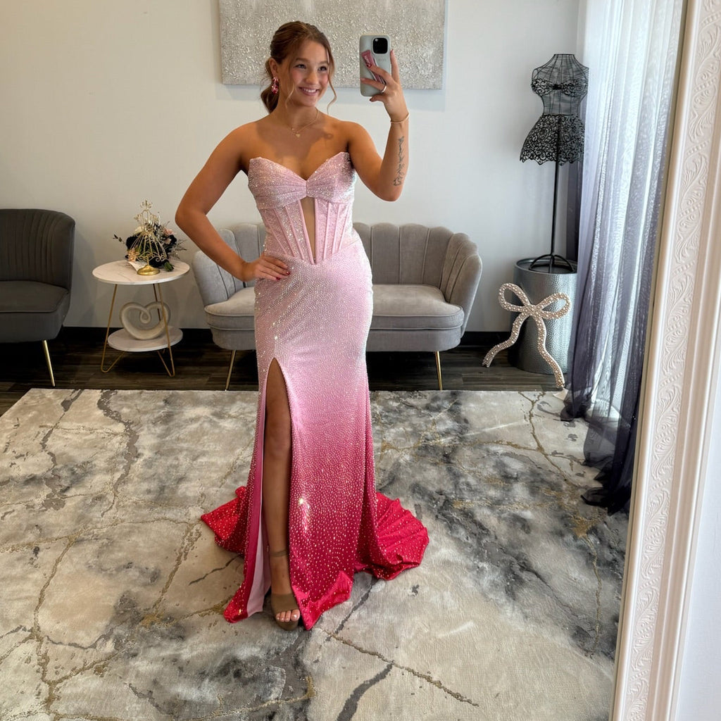 Sherri Hill 57901 Ombre Back  Prom Dress 