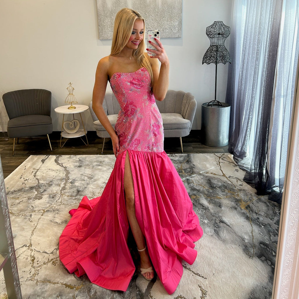 Sherri Hill 57943 Fuchsia Prom Dress 