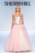 Sherri Hill 58808 | Brocade Tulle Runway Ball Gown | Joyce’sTPR Pre-Order