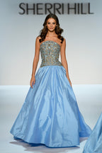Sherri Hill 58921 | Beaded Drop Waist Taffeta Ballgown | Joyce’sTPR