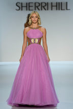 Sherri Hill 58935 | Beaded Halter Chiffon Ballgown | Joyce’sTPR