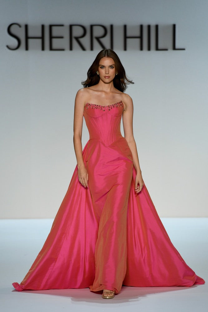 Sherri Hill 67327 | Beaded Corset Overskirt Gown | Joyce’sTPR