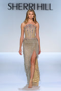 Sherri Hill 67341 | Fully Beaded Strapless Gown | Joyce’sTPR
