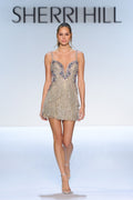 Sherri Hill 67343 | Fully Beaded Fringe Cocktail Dress | Joyce’sTPR