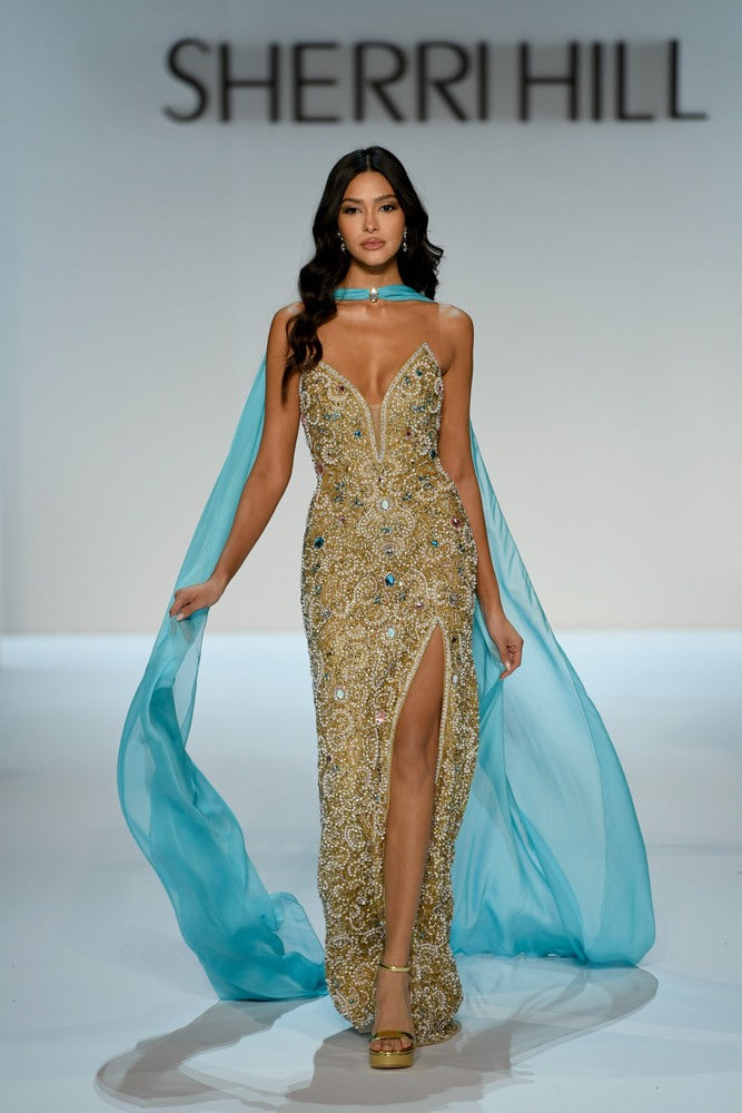 Sherri Hill 67348 | Fully Beaded Strapless Gown | Joyce’sTPR