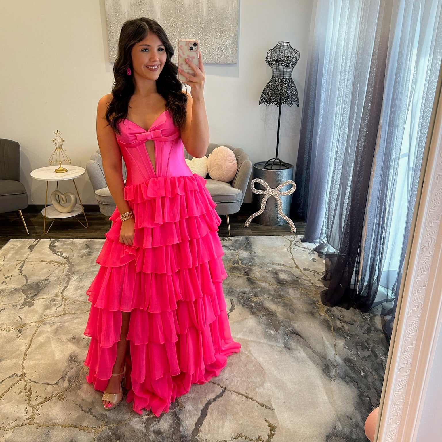 Sherri Hill Candy Pink 57746