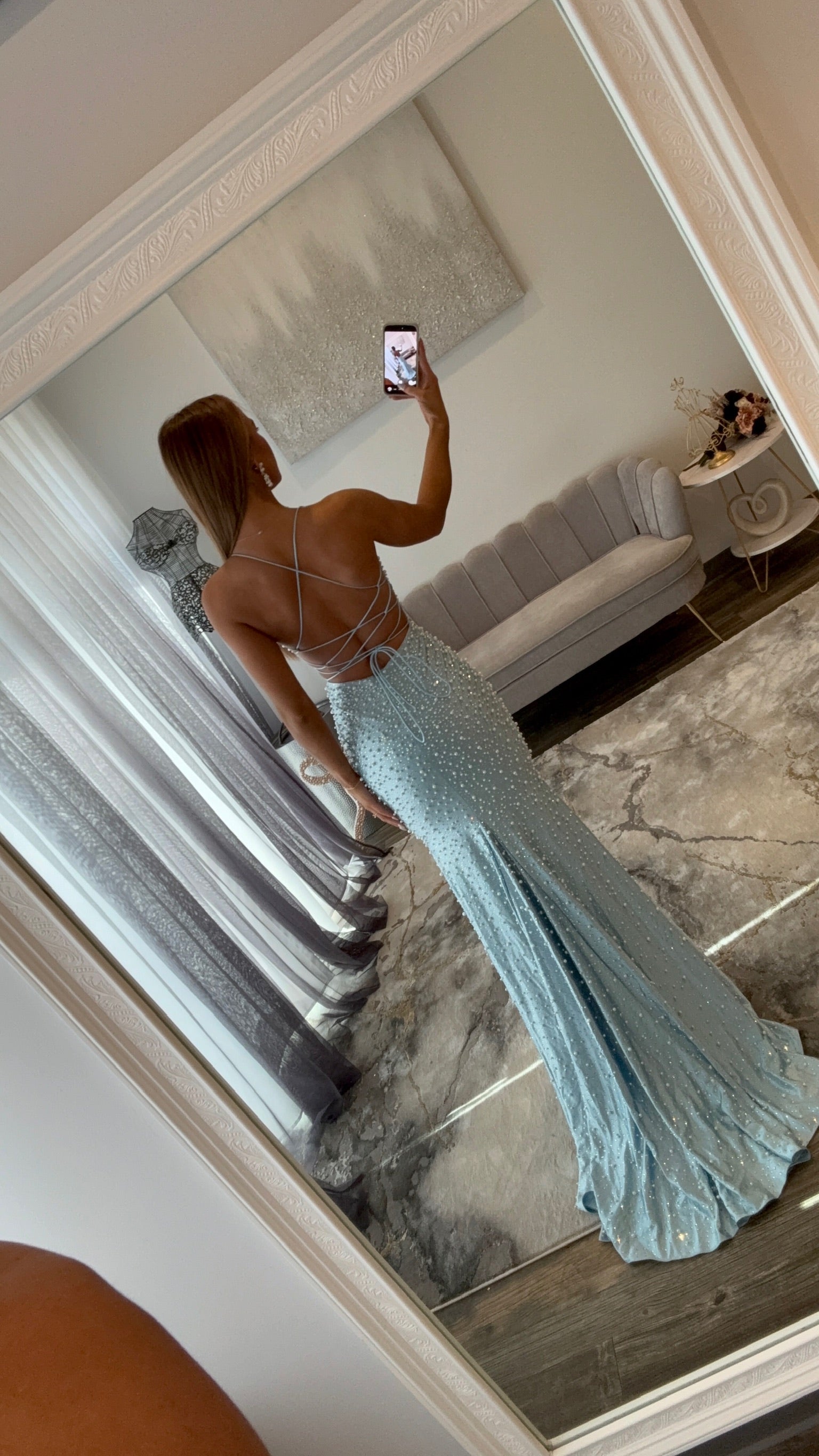 Sherri Hill JoycesTPR 58004 Light Blue Back