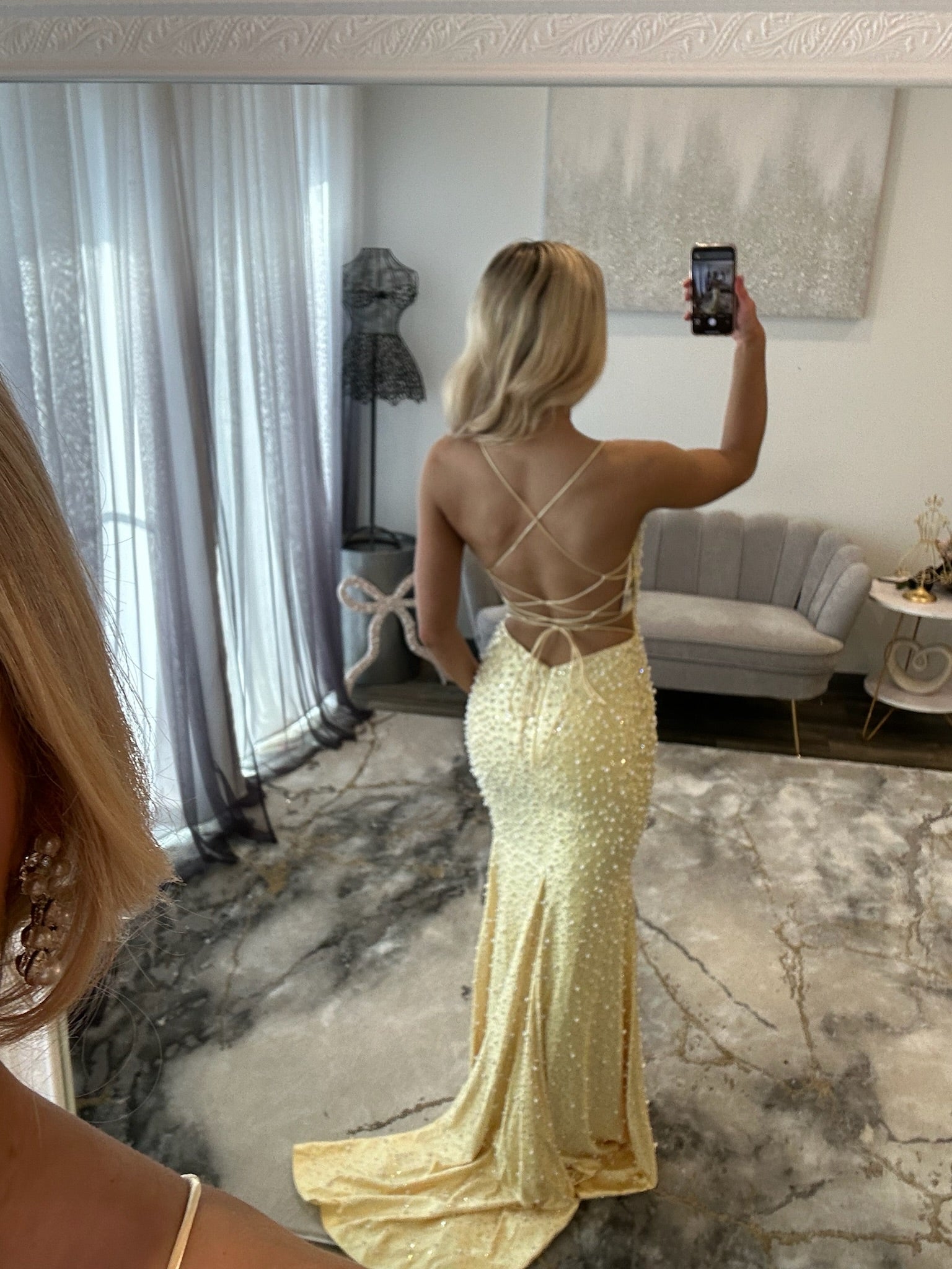 Sherri Hill JoycesTPR 58004 Yellow Back