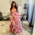 Sherri Hill Pink Print 57568